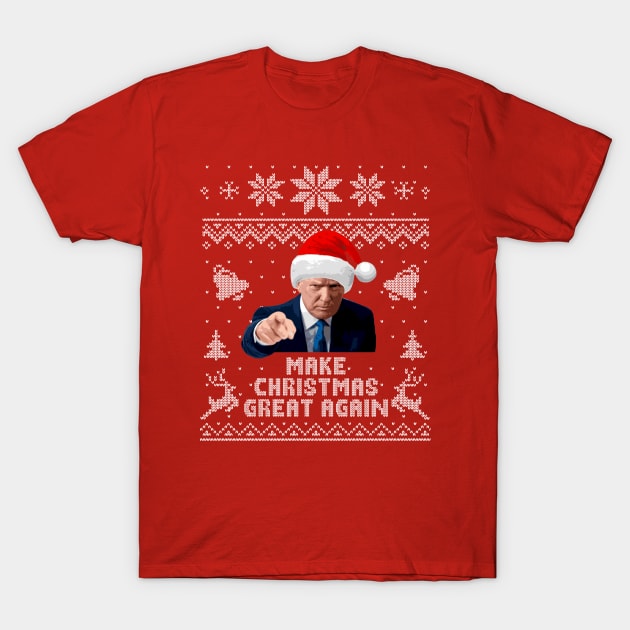 Make Christmas Great Again Ugly Sweater T-Shirt by Nerd_art